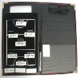 Magnetic coaches board with folder
