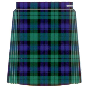 Tartan Single Pleat Netball Skirt